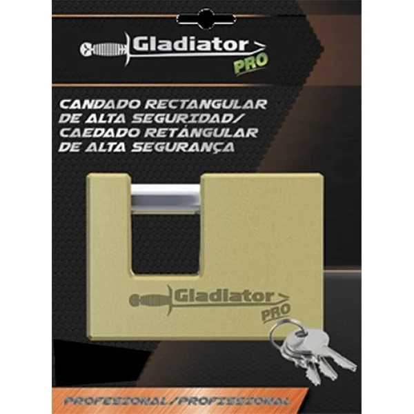 Candado De Perno Gladiator Pro 90mm Cas890 Alta Seguridad
