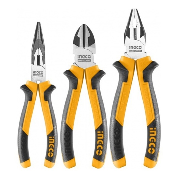 Kit De Pinza Universal Pinza Punta Fina Y Alicate Ingco