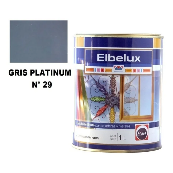 1lt Esmalte Sintetico Brillante Elbelux Elbex 32 Colores - Imagen 22