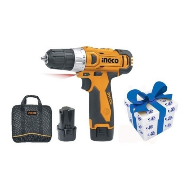 Taladro Atornillador Ingco 12v 2 Baterias + Bolso + Regalo!