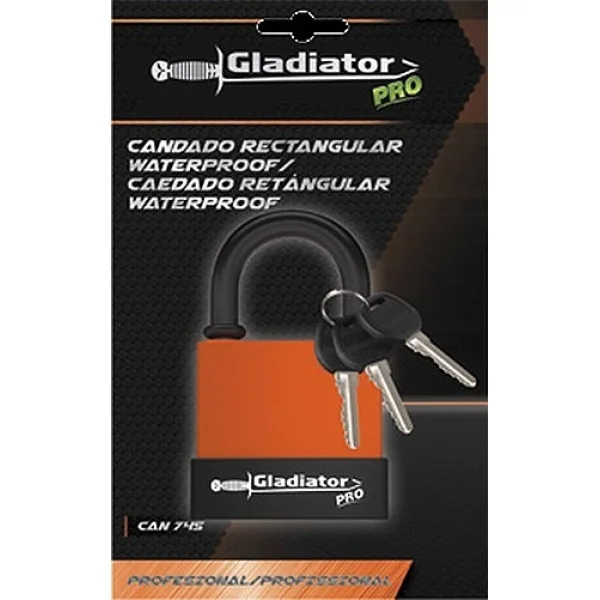 Candado Rectangular Waterproof 45mm Gladiator Pro Can745