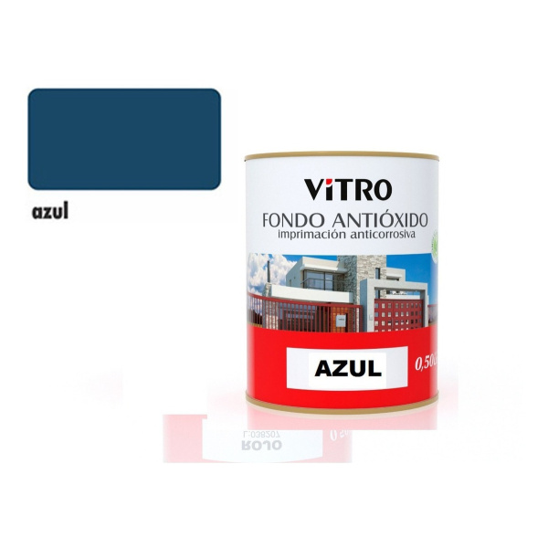 1lt Fondo Antioxido Sintetico Para Metal Vitro 4 Colores - Imagen 3