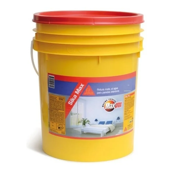 4l Pintura Mate Latex Sika Sikamax Interior Y Techos!