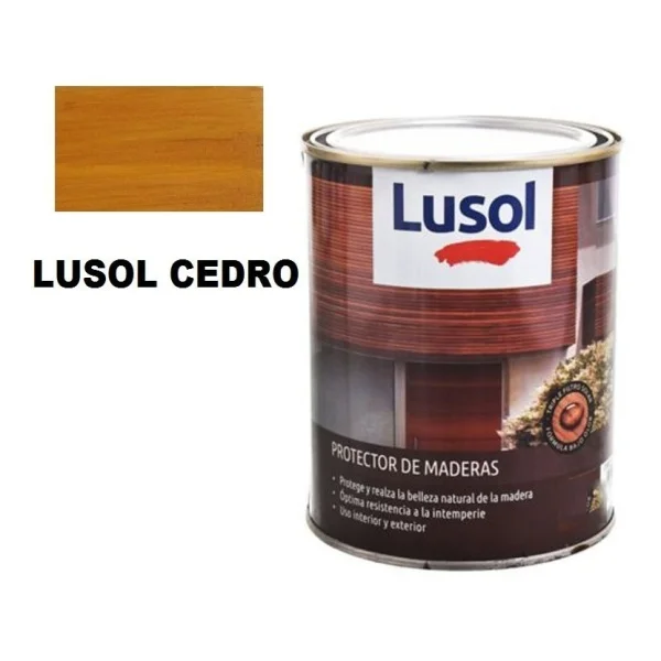 4l Protector Para Madera Interior Exterior Lusol En Colores! - Imagen 5
