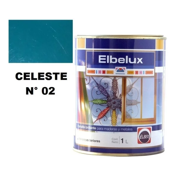 1lt Esmalte Sintetico Brillante Elbelux Elbex 32 Colores - Imagen 16