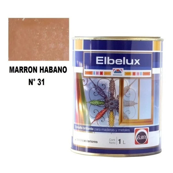 1lt Esmalte Sintetico Brillante Elbelux Elbex 32 Colores - Imagen 33