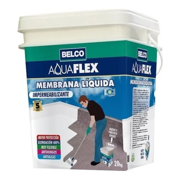 4kg Membrana Liquida 5 Colores Aquaflex Belco
