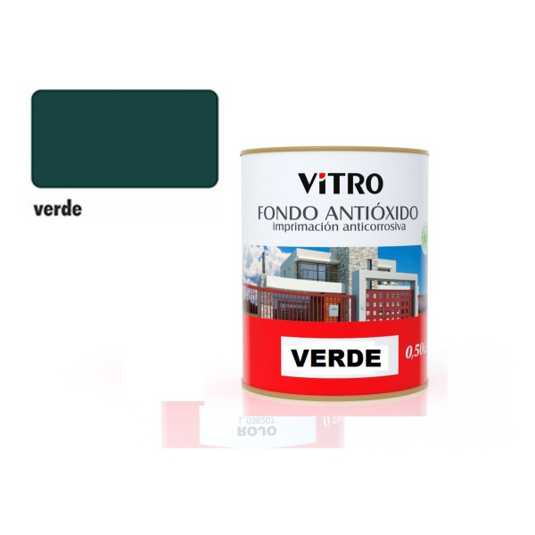 1lt Fondo Antioxido Sintetico Para Metal Vitro 4 Colores - Imagen 2