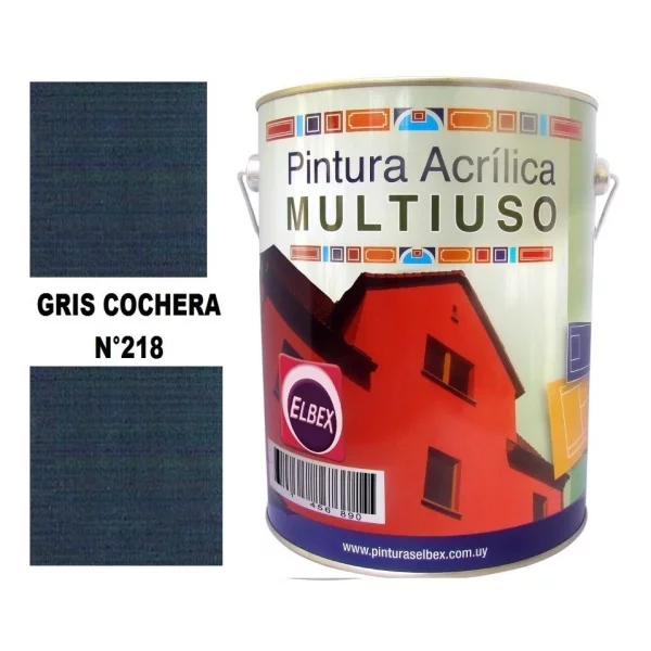 1/4lt Pintura Color Multiuso Elbex Pam 33 Colores A Eleccion - Imagen 4