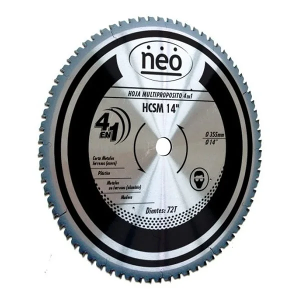 Hoja De Sierra Multiuso 4en1 14 Pulgadas Neo Hcsm14 72t