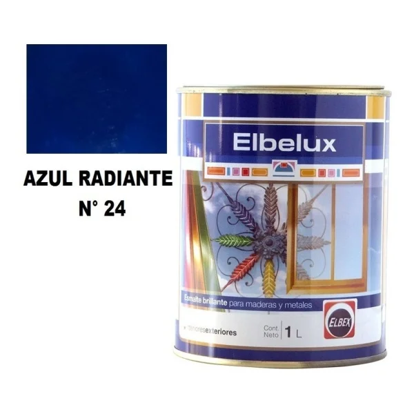 1lt Esmalte Sintetico Brillante Elbelux Elbex 32 Colores - Imagen 18
