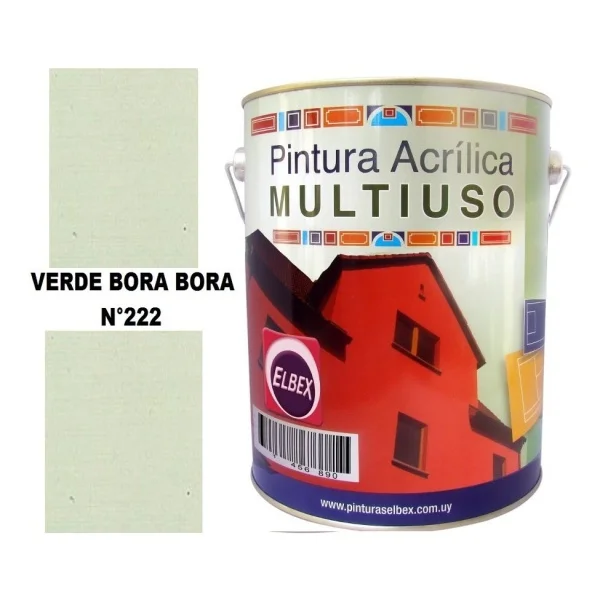 1/4lt Pintura Color Multiuso Elbex Pam 33 Colores A Eleccion - Imagen 12