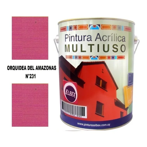 1/4lt Pintura Color Multiuso Elbex Pam 33 Colores A Eleccion - Imagen 25
