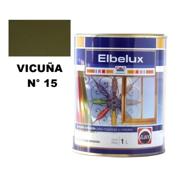 1lt Esmalte Sintetico Brillante Elbelux Elbex 32 Colores - Imagen 10