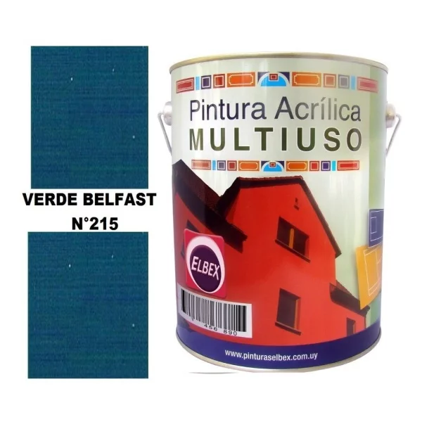 1/4lt Pintura Color Multiuso Elbex Pam 33 Colores A Eleccion - Imagen 7