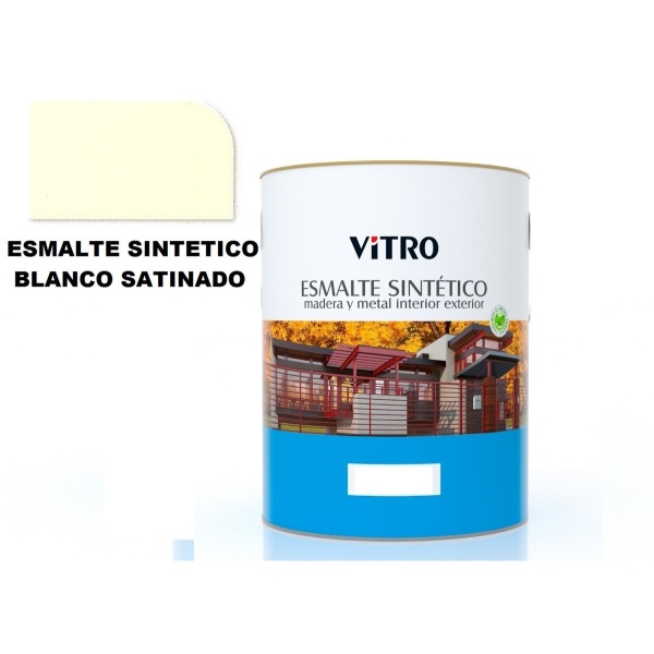 4lts Pintura Esmalte Sintético Satinado Semimate Vitro - Imagen 2