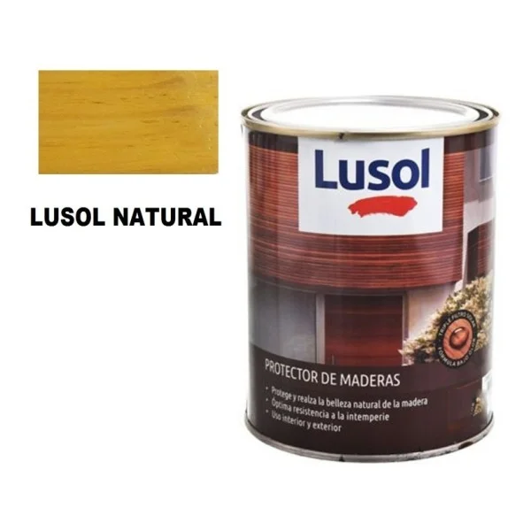 4l Protector Para Madera Interior Exterior Lusol En Colores! - Imagen 2