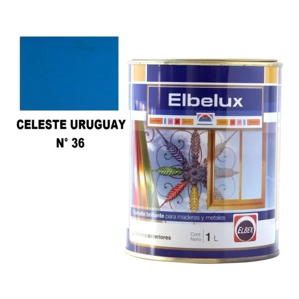 1lt Esmalte Sintetico Brillante Elbelux Elbex 32 Colores - Imagen 15
