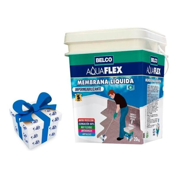 20k Membrana Liquida Aquaflex Belco 5 Colores + Regalo!