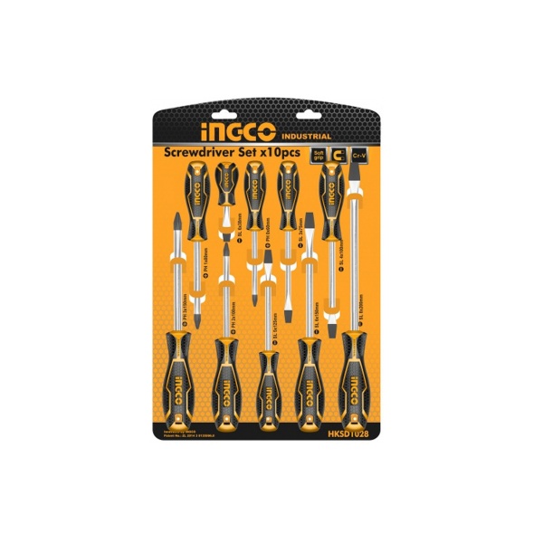 Juego De 10 Destornilladores Ingco Hksd1028