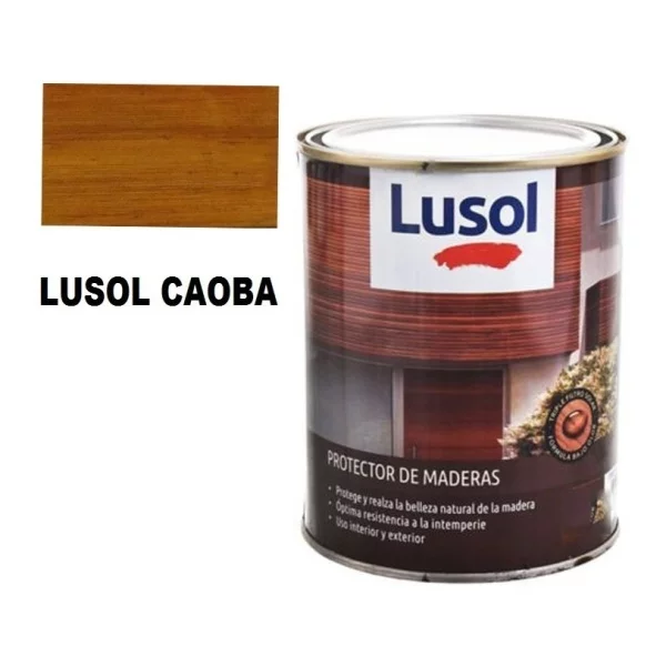 4l Protector Para Madera Interior Exterior Lusol En Colores! - Imagen 6