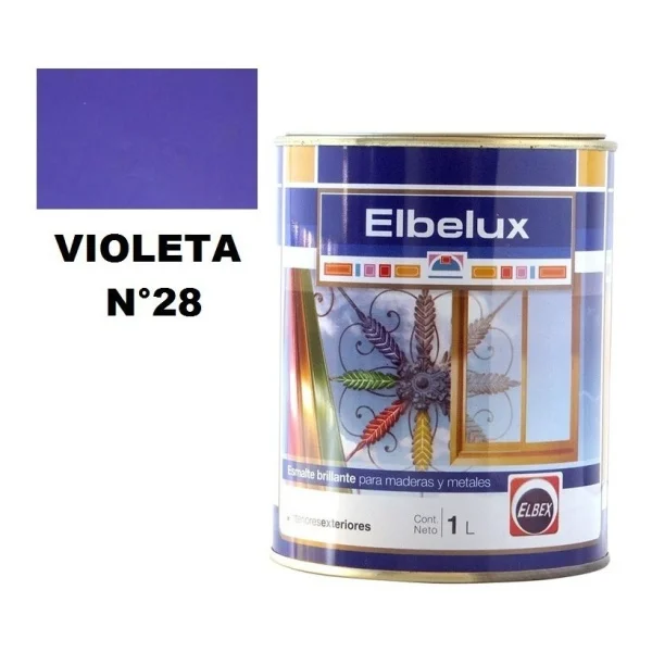 1lt Esmalte Sintetico Brillante Elbelux Elbex 32 Colores - Imagen 27