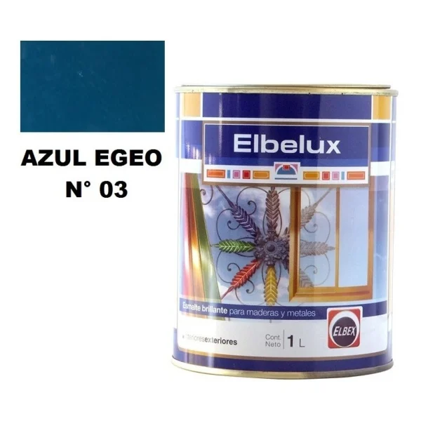 1lt Esmalte Sintetico Brillante Elbelux Elbex 32 Colores - Imagen 17