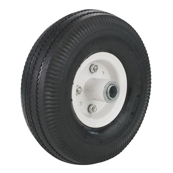 Rueda Inflable Chapa 10x 3.5 Pulgadas Eje 20mm Código Pr1011