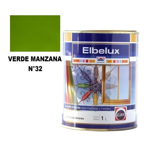 1lt Esmalte Sintetico Brillante Elbelux Elbex 32 Colores - Imagen 7