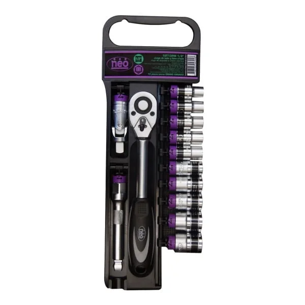 Juego De Tubos Dados Y Llave Crique 13pz 1/2 Neo 10t13pm1/2