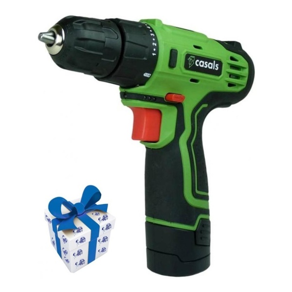 Taladro Atornillador Batería Litio Casals 10mm 12v + Regalo