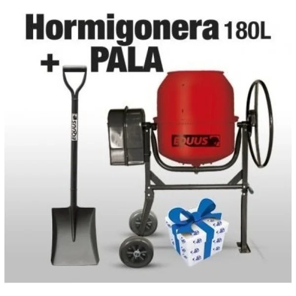 Hormigonera Trompito Equus 180lt 650w + Pala + Regalo!