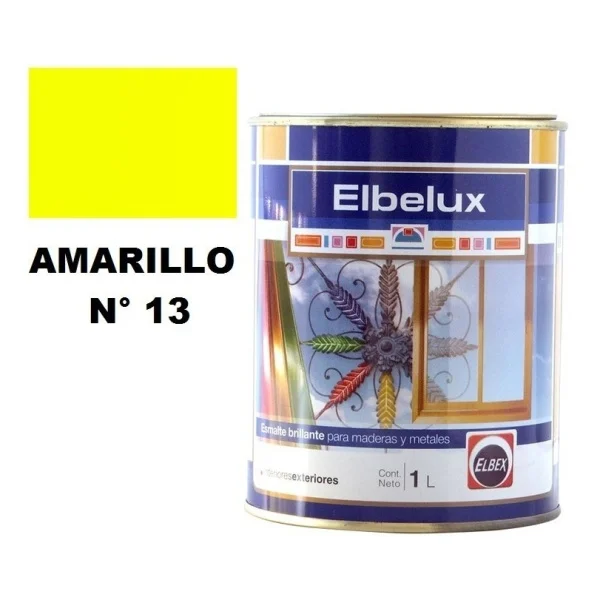 1lt Esmalte Sintetico Brillante Elbelux Elbex 32 Colores - Imagen 4