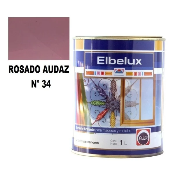 1lt Esmalte Sintetico Brillante Elbelux Elbex 32 Colores - Imagen 31