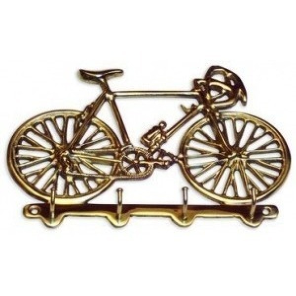 Llavero De Bronce Bicicleta................ Ab Brass