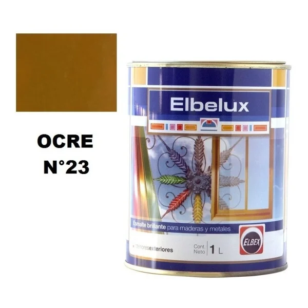 1lt Esmalte Sintetico Brillante Elbelux Elbex 32 Colores - Imagen 5