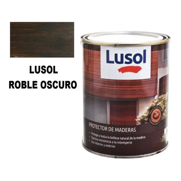 4l Protector Para Madera Interior Exterior Lusol En Colores! - Imagen 4