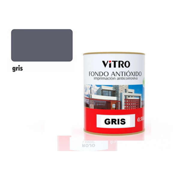 1lt Fondo Antioxido Sintetico Para Metal Vitro 4 Colores - Imagen 4