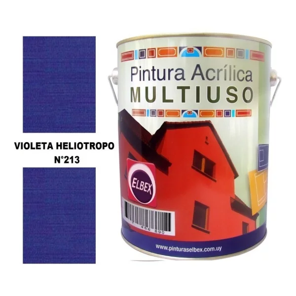 1/4lt Pintura Color Multiuso Elbex Pam 33 Colores A Eleccion - Imagen 14