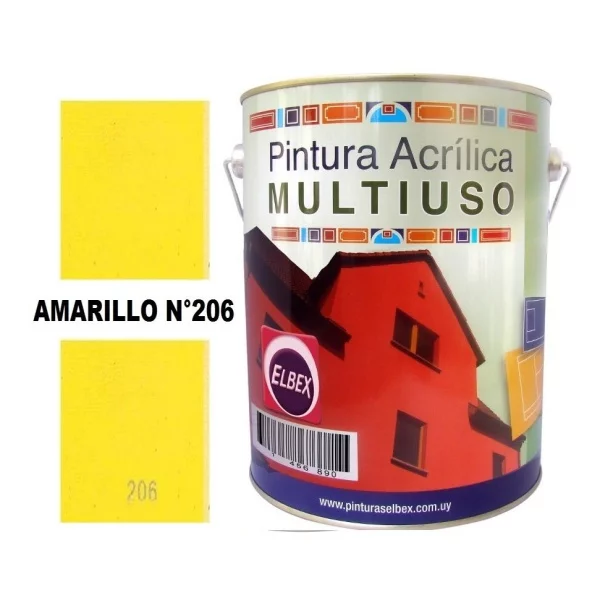 1/4lt Pintura Color Multiuso Elbex Pam 33 Colores A Eleccion - Imagen 33