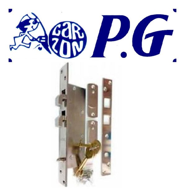 Cerradura Fina 42mm Para Porton Con Gancho 123y P G