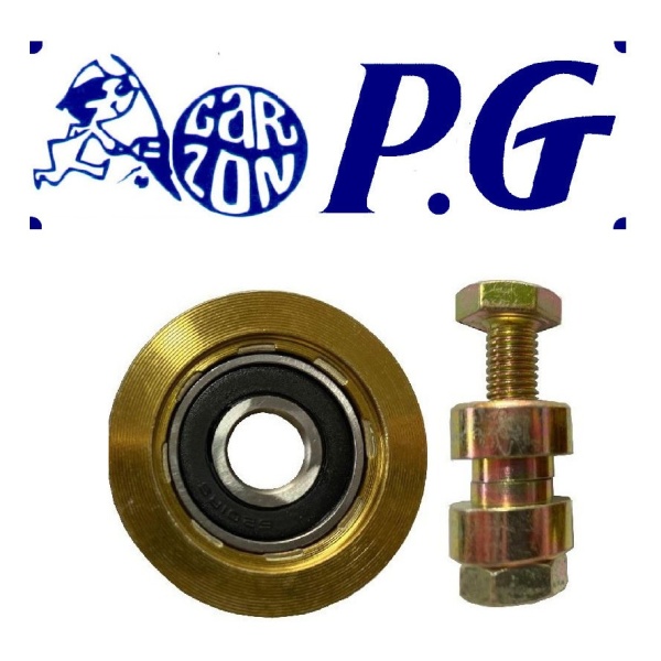 Rueda Simple De Metal Para Porton Con Tornillo 70mm P G