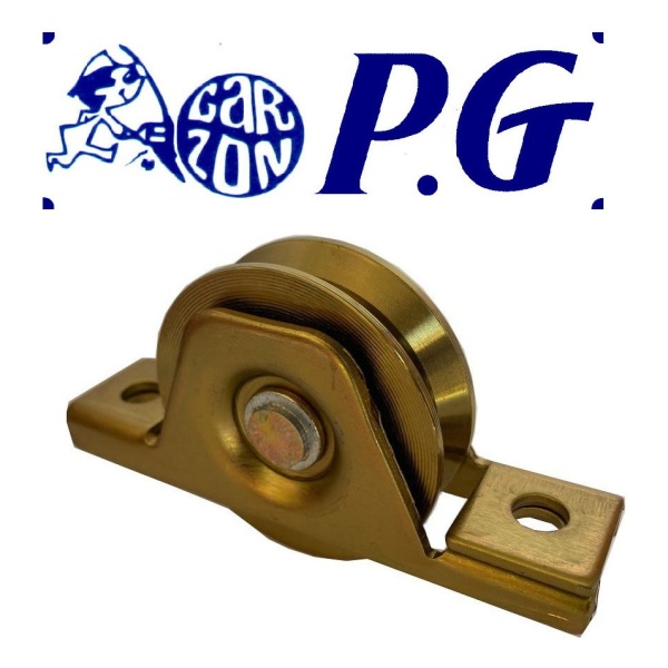 Rueda De Metal Para Porton Con Soporte 60mm P G