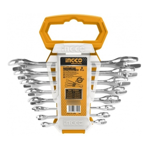 Set De 8 Llaves Combinadas Doble Boca 6-22mm Ingco Hkspa2088