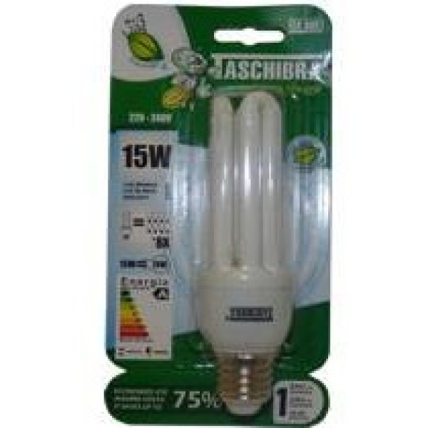 Lampara B.consumo 3u 15w 220v Fria Taschibra.
