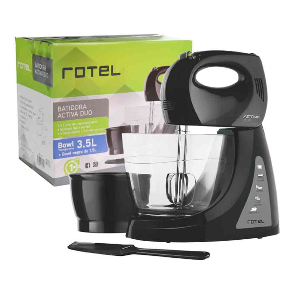 Batidora Activa Duo Plus 2 Bowls 3.5 Y 1.5l Rotel 200w P G
