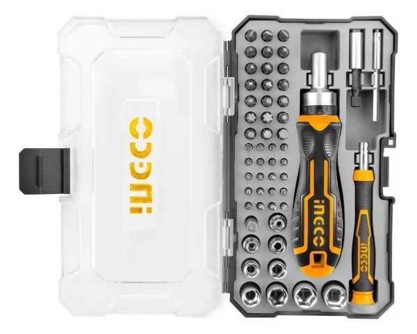 Set Destornillador Ingco Con 55 Accesorios Dados Precisión