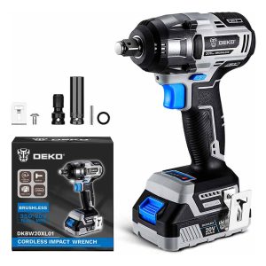 Llave De Impacto 1/2'' Bat 20v 320nm Brushless Deko + Regalo