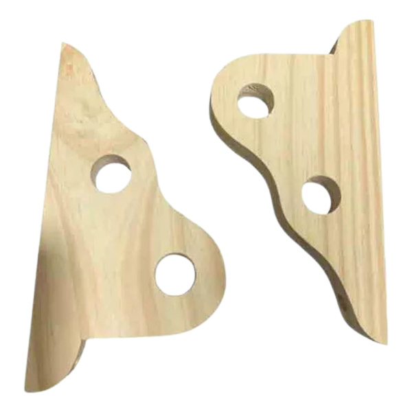 Par De Soportes Dobles Para Barrote Palo De Madera 25mm P G