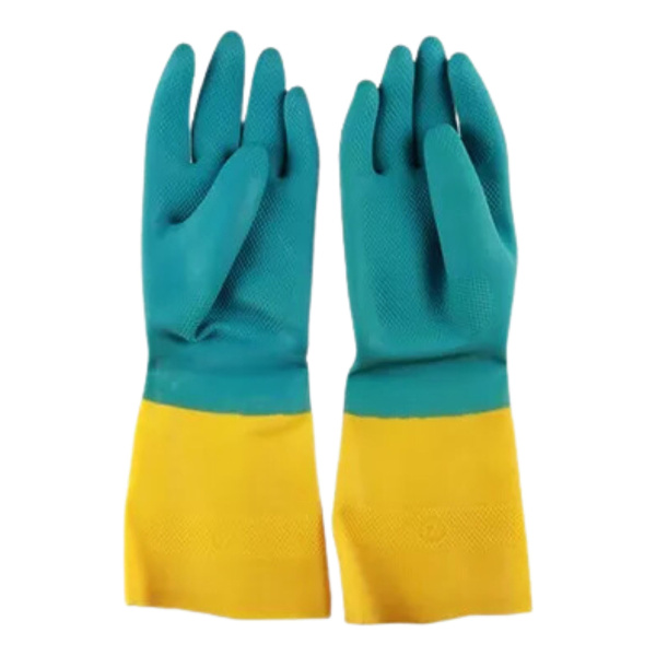Guantes De Goma Bicolor Nº10.1/2 Funsa